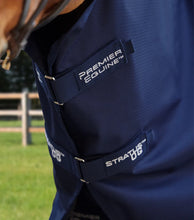 Load image into Gallery viewer, Stratus 600D Series 0g Turnout Rug with Classic Neck Cover Navy