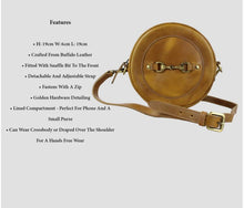 Load image into Gallery viewer, Grays Megan round bag In antique tan
