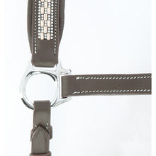 Load image into Gallery viewer, Leather headcollar rose gold detail