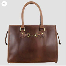Load image into Gallery viewer, Abigail Snaffle Bag in Leather and Suede
