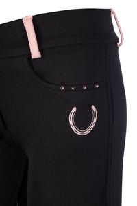 Hkm kids riding breeches-polly silicone full seat