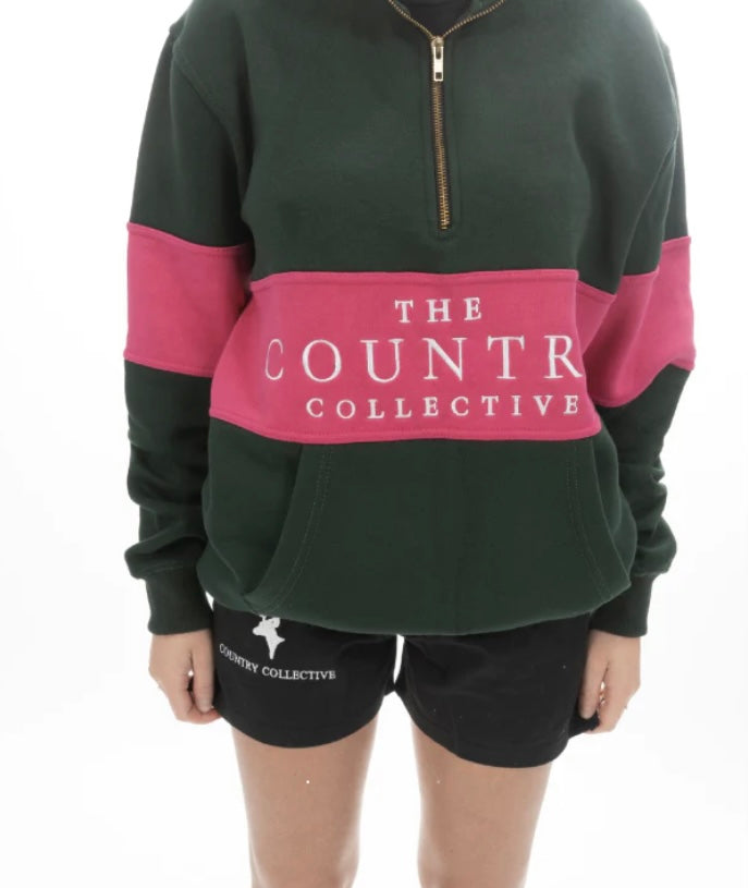 Country collective hartpury 1/4 zip sweatshirt