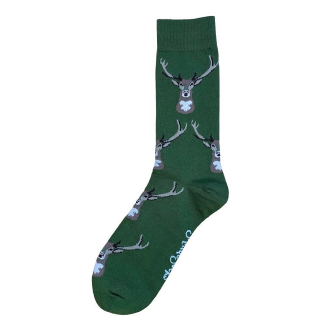 Shuttle socks Gamekeeper Green Stag Socks