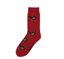 Load image into Gallery viewer, Shuttle socks red pheasant socks
