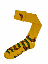 Load image into Gallery viewer, Shuttle socks Mustard &amp; Green Grouse Shooting / Walking Socks

