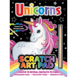 Unicorn scratch art pad