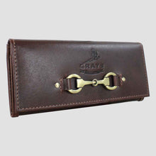 Load image into Gallery viewer, Grays lily leather purse
