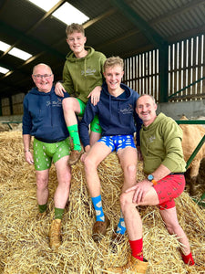 Shuttle socks men’s green stag boxer shorts