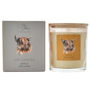 Highland cow candle