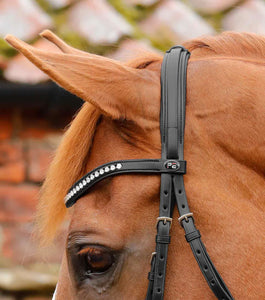 PE Bellissima Crank Bridle with Diamante Browband
