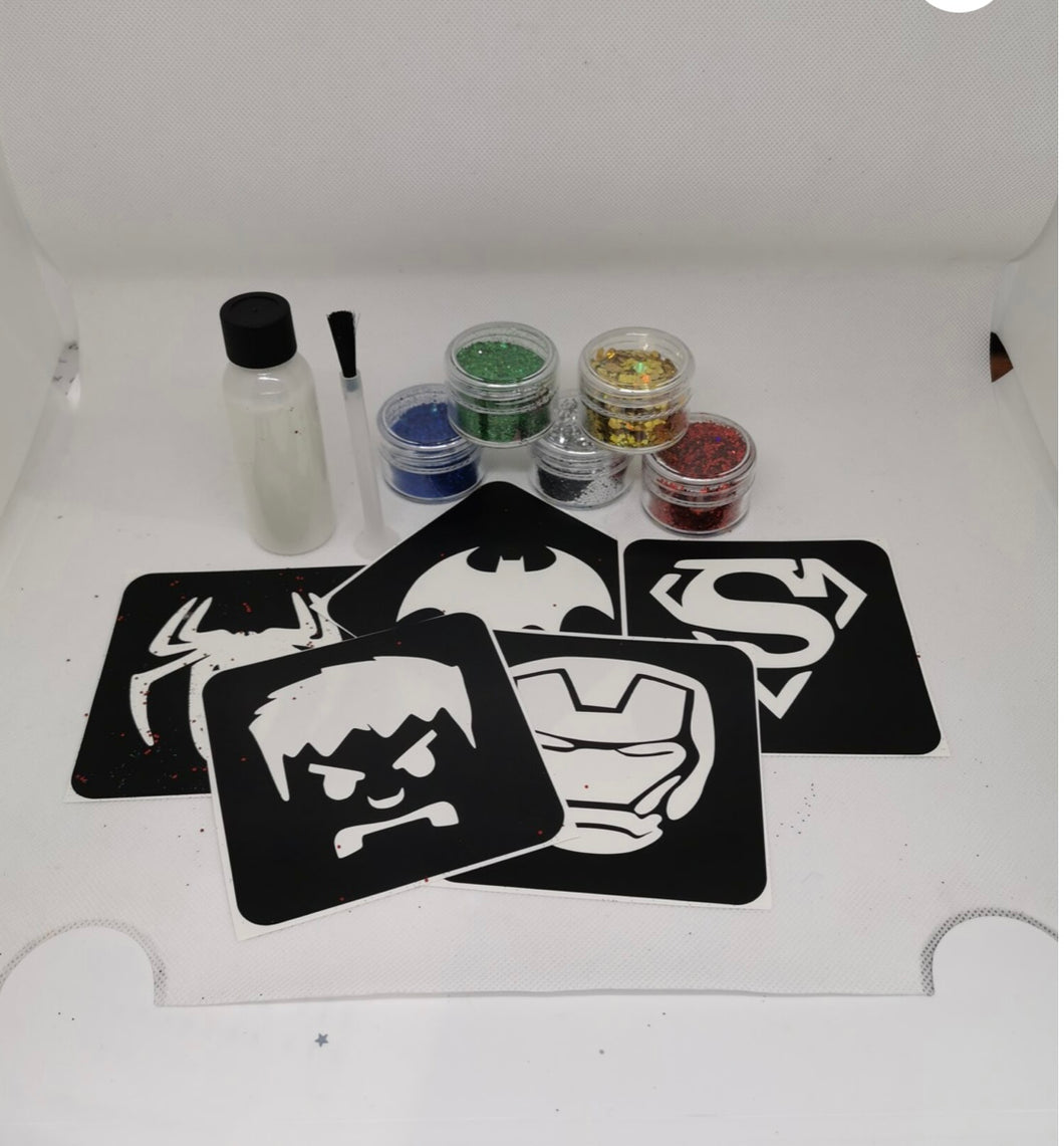 Equidivine glitter tattoo assorted set